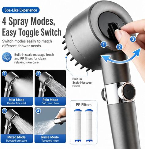 Camping Shower Kit with Pump and Separate 1500W Immersion Heater | 6000mAh IPX8 Pump, 5-Gallon Square Foldable Bucket and 4-Mode Shower Head for Camping, RV, Pet Washing and Beach Rinsing in Saudi Arabia