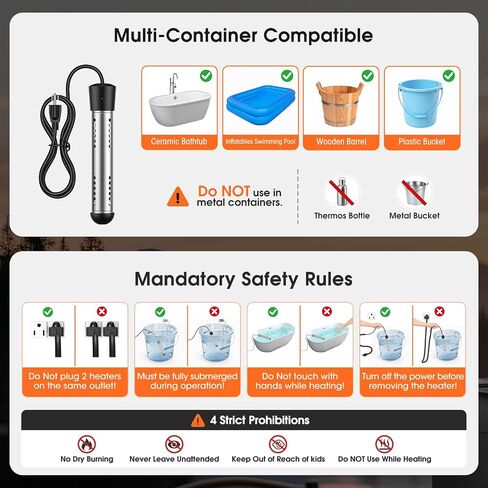 CRESTWAVE Camping Shower with Heater, 6000mAh Rechargeable Portable Shower | 2000W Auto-Off Heater, 4 Spray Modes, 20L Foldable Bucket, Intelligent LED Display, Outdoor Shower for Camping, Pet, Travel in Saudi Arabia