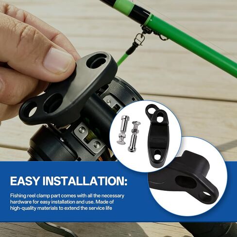 33C-114H2 Rod Mount Clamp with Hardwares,1Set | Fit for Pe-nn Senator 114H 114H2 114HL 6/0 Conventional Saltwater Reels,Solid Corrosion Resistant Construction in Saudi Arabia