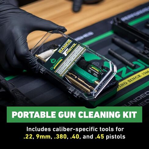 Clenzoil Universal Pistol Kit - Oil & Cleaner for .22, 9mm, .380, .40, .45 in Saudi Arabia