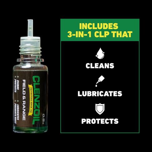 Clenzoil Universal Pistol Kit - Oil & Cleaner for .22, 9mm, .380, .40, .45 in Saudi Arabia