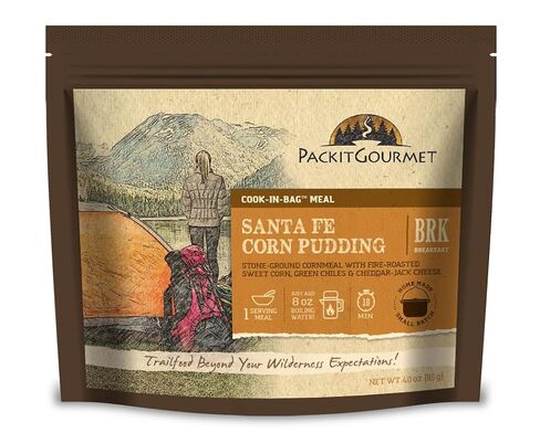 Packit Gourmet Santa Fe Corn Pudding | Premium Freeze Dried Backpacking & Camping Food | Large Portions | High Protein | Just Add Water Meal | All-Natural Ingredients | Made in USA | Freeze-Dried and Dehydrated Foods in Saudi Arabia