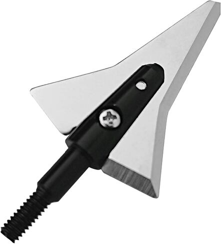 Stainless Steel Hunting Archery Broadheads Blades Grain Screw-in Arrow Heads Tips Compatible with Traditional Bows Archery Broad Crossbow Recurve in Saudi Arabia