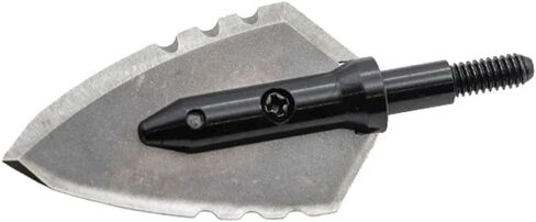Magnus Single Bevel Buzzcut 2 Blade Broadhead, 3 Pack, 125 Grain | Razor-Sharp Fixed Blade Hunting Broadhead, Cut-on-Contact Design, Made in USA in Kuwait