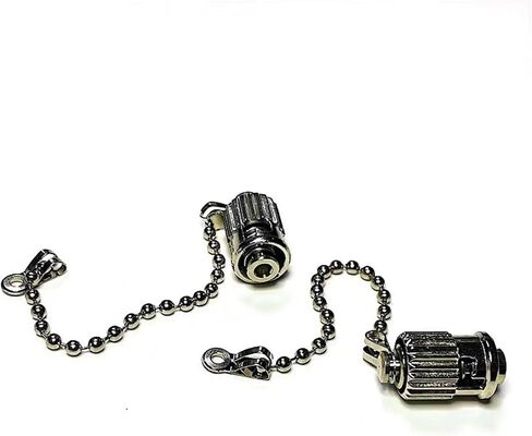 Dust Cap ST Belt Chain 10pcs Metal Optical Fiber Device dust Plug for Optic Adapter Protective Cover in Saudi Arabia