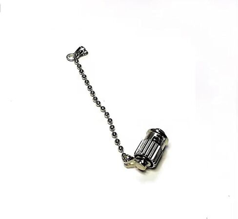 Dust Cap ST Belt Chain 10pcs Metal Optical Fiber Device dust Plug for Optic Adapter Protective Cover in Saudi Arabia