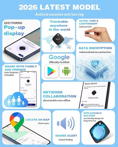Air Tags for Android,Air Tags-4 Pack Android,2 Year Battery Life,Air Tracker Tags with 4 Case,Google Find Trackers for Google'S Find Hub App,IP65 Waterproof Luggage Tracker for Keys in Saudi Arabia