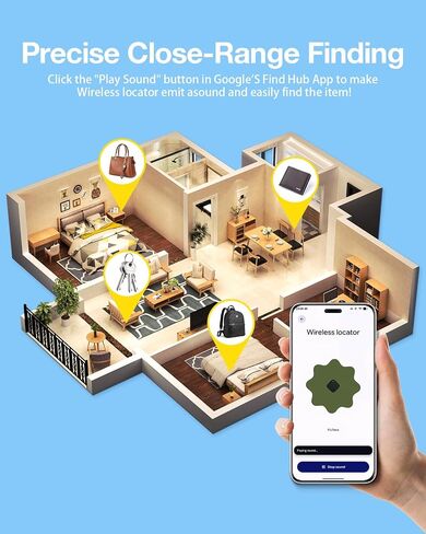 Air Tags for Android,Air Tags-4 Pack Android,2 Year Battery Life,Air Tracker Tags with 4 Case,Google Find Trackers for Google'S Find Hub App,IP65 Waterproof Luggage Tracker for Keys in Saudi Arabia