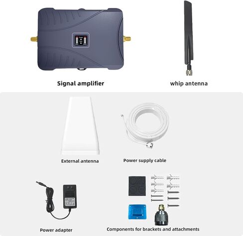 Cell Phone Booster for Home & Multi-Room,Up to 7,000 sq ft,Cell Phone Signal Booster for Band 5/12/13/17,Boost 5G 4G Data for All U.S. Carriers FCC Approved Cell Signal Booster in Saudi Arabia
