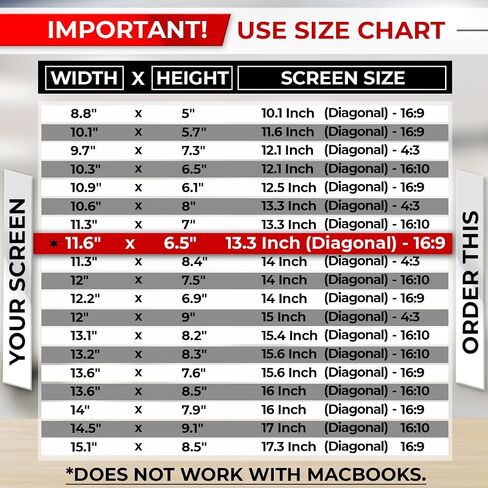 SightPro 13.3 Inch 16:9 Laptop Privacy Screen Filter - Computer Monitor Privacy Shield and Protector - High Clarity in Saudi Arabia