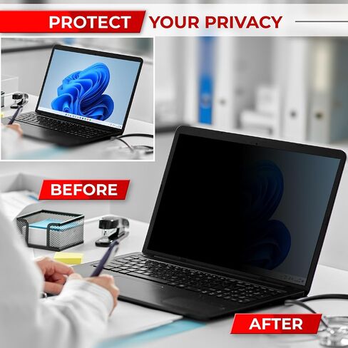 SightPro 13.3 Inch 16:9 Laptop Privacy Screen Filter - Computer Monitor Privacy Shield and Protector - High Clarity in Saudi Arabia