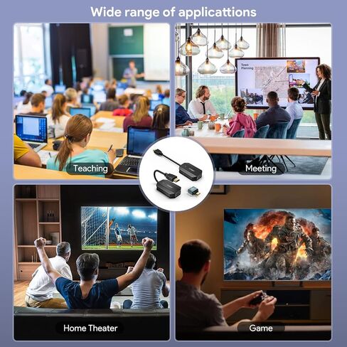 EDUP® Wireless HDMI Transmitter and Receiver 4K Decode 1080P Output | Plug & Play,Long Range 165FT/ 50M Wireless HDMI Extender for Video /Audio to Monitor from Laptop/PC/HDTV/Projector/Camera in Saudi Arabia