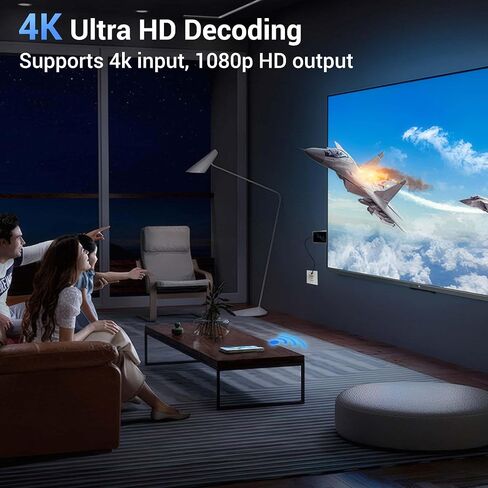2026 Wireless HDMI Display Dongle Adapter, HDMI Bluetooth Adapter for Streaming Media Video/Audio Wireless Extender from Smartphone,Laptop to HDTV/Projector/Monitor, Support Airplay DLNA Miracast in Saudi Arabia