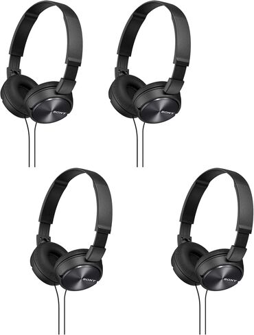 Sony MDR-ZX310AP ZX Series Wired On Ear Headphones with mic, Black in Kuwait