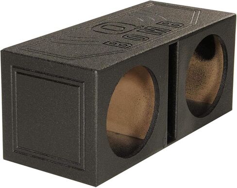 Q Power QBOMB10V Dual 10 Inch Vented Port Subwoofer Sub Box, 1 Cubic Foot per Sub, Tuning Frequency 40 hZ, with Bedliner Spray in Saudi Arabia