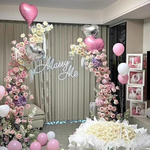 Gold Wedding Flower Arch Stand – 2-Pack Curved Half Arch Backdrop Frames (6.6 ft & 7.9 ft) for Ceremony, Proposal, Bridal Shower, Garden Party – Metal Event Frame for Floral & Balloon Decorations in Saudi Arabia