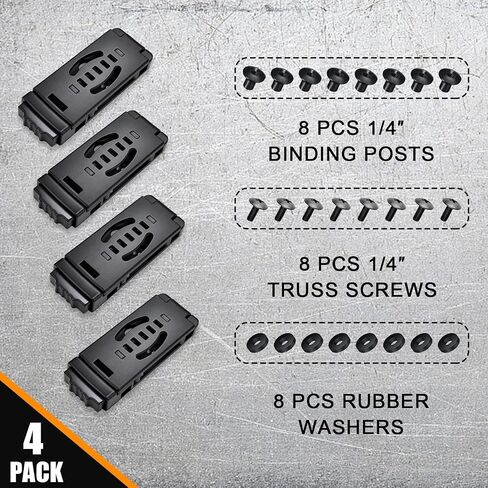 4-Pack Knife Belt Clip Holster Tactical Belt Buckle Kydex Belt Clip Universal Utility EDC Clip Camping Mag Pouches Sheath Tool with Hardware, Knife Clip Black in Kuwait
