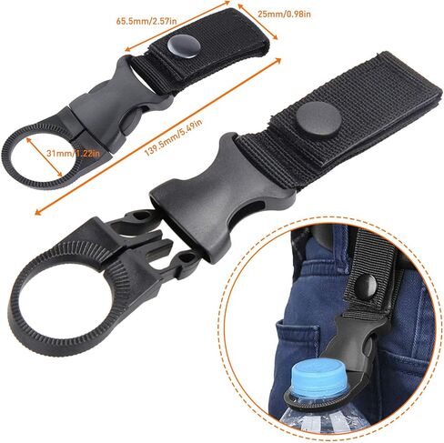 Molle Backpack Attachments Kit of 28 Accessories, D-Ring Grimloc Locking Gear Clip Web Dominator Elastic Strings Strap in Saudi Arabia