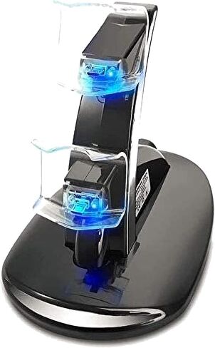 Charging Dock Station PlayStation Controller Charging Station - Vertical Charger Stand for PS4/PS4 Slim/PS4 Pro, Dual Ports USB Charging Station, LED Indicator, Overcharge Protection Charging Dock in Saudi Arabia