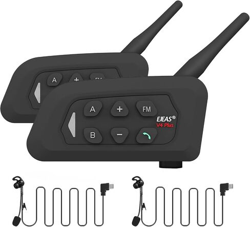 EJEAS V6C Football Referee Bluetooth Intercom Headset with CVC Noise Reduction and Armbag for 2 Referees Intercom (2 Pack) in Kuwait