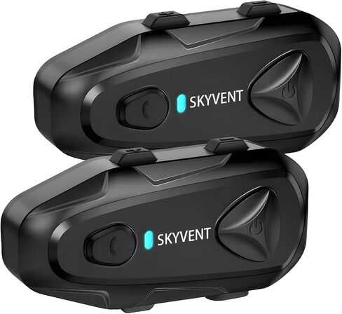 Q4 Motorcycle Bluetooth Communication System Headset Intercom, 4 Riders 1500m Music Sharing, FM, Noise Cancellation, IP65 Waterproof, Dual Pack (Q4) in Kuwait