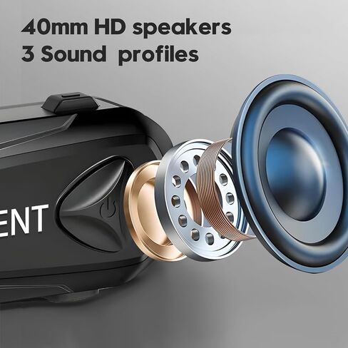 Q4 Motorcycle Bluetooth Communication System Headset Intercom, 4 Riders 1500m Music Sharing, FM, Noise Cancellation, IP65 Waterproof, Dual Pack (Q4) in Kuwait