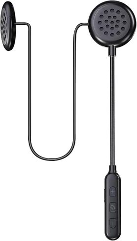 BT40 Motorcycle Helmet Bluetooth Headset, Black, Wireless, Bluetooth 5.0, IP67 Waterproof, 90H Playtime, Modern Style, Adult Unisex, Compatible with Smartphones, MP3, GPS in Saudi Arabia
