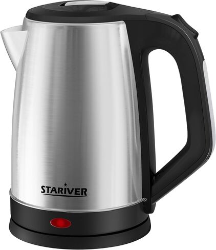 Stariver 2.5L Large Electric Kettle, BPA-Free Stainless Steel Water Kettle | Fast Boil Electric Tea Kettle, Auto Shut-Off & Boil-Dry Protection, 10-12 Cups, Large Capacity for Family Use in Saudi Arabia