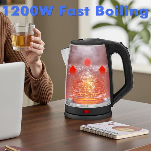 Stariver 2.5L Large Electric Kettle, BPA-Free Stainless Steel Water Kettle | Fast Boil Electric Tea Kettle, Auto Shut-Off & Boil-Dry Protection, 10-12 Cups, Large Capacity for Family Use in Saudi Arabia