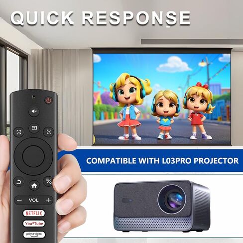 Replacement Remote Control Compatible with ONOAYO ONO3 Pro, Lisowod L61Pro Mini Projector. in Saudi Arabia