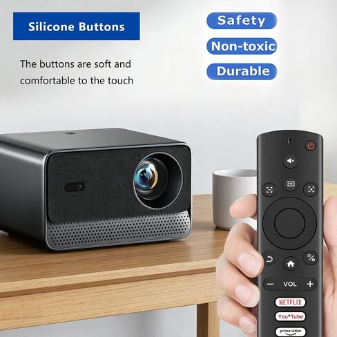 Replacement Remote Control Compatible with ONOAYO ONO3 Pro, Lisowod L61Pro Mini Projector. in Saudi Arabia
