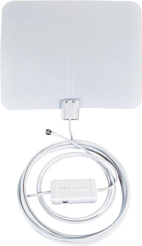 Winegard FL5500A FlatWave Indoor HDTV Antenna - Amplified VHF & UHF Reception - 60 Mile Range - Ultra-Thin Dual-Color Design -Easy Setup – Compatible with NextGen TVs & Smart TVs in Kuwait