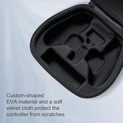 AKNES GuliKit Hard Carrying Case for GuliKit KK3 Max/KK3 Pro/Kingkong 2 Pro | GuliKit ES Series & X box Series X|S / X box One Controllers, Includes Carabiner Clip, Durable EVA Protection (Black) in Saudi Arabia