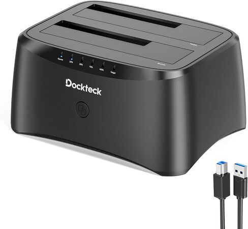 USB 3.0 to SATA External Hard Drive Docking Station, dockteck 2.5/3.5 Inch SATA HDD & SSD 5Gbps Aluminum Docking Station, Support UASP in Kuwait
