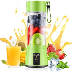 Portable Personal Size Mini Blender - Small Blender Make Smoothies & Shakes | Small Blender with 6 Stainless Steel Blades, BAP-Free, Easy Clean, Powerful Blending Freshly Squeezed in Sports/Office/Gym in Saudi Arabia