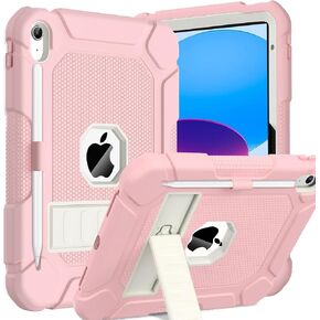 BMOUO for iPad A16 11th/10th Generation Case (11"/10.9", 2025/2022), Black | iPad 11th 10th Gen Case with Kickstand & Pencil Holder, Heavy Duty Shockproof Protective iPad A16 Case in Saudi Arabia