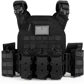 Jueachy Tactical Vest for Men: Quick Release Lightweight Adjustable Breathable Outdoor Vest for Training in Saudi Arabia