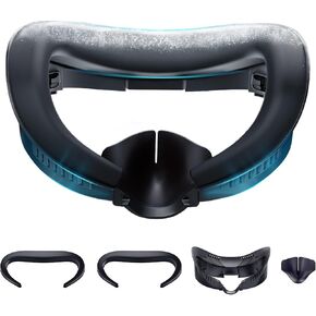DESTEK Cooling Face Pad for Meta Quest 3, Not for 3S, Stops Overheating | Swaps PU leather for ice gel and breathable ice silk. Two replacements. Feels like cooling arm sleeves for your face. in Saudi Arabia