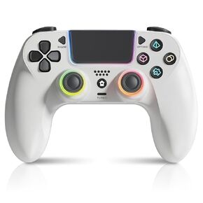 GUOC LED Wireless Controller for PS5 with Hall Effect Joystick and Trigger,4 Macron Boutton Extended Grip Controller Compatible with PS5 Pro/Slim, Dual Vibration, Remap/Turbo Function in Saudi Arabia