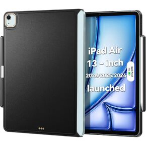 Magic Keyboard Compatible Case for iPad Air 13 inch M4 with Pencil Holder | Slim Cover with Smart Connector for iPad Air 13 M4 2026/M3 2025/M2 2024, Perfect Closure with Smart Keyboard Folio, Black in Saudi Arabia