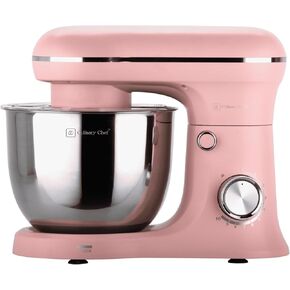 CULINARY CHEF Retro Electric Stand Mixer, 4.75 Quart / 4.5L, 8 Speeds with Whisk, Dough Hook, Flat Beater Attachments, Splash Guard (RED) in Saudi Arabia