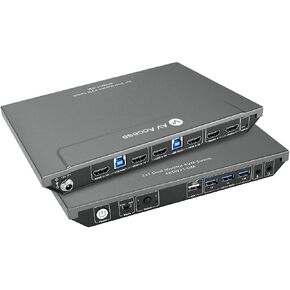 AV Access KVM Switch 2 Monitors 2 Computers, 4 USB, EDID, Hotkey Switch in Kuwait