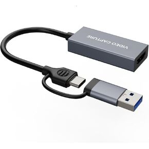 ezcap Video Capture Card, 4K60 Input HDMI to USB 3.0, 1080P60FPS/2K30FPS | Capture Card for Streaming Gaming, Low Latency, Plug and Play with Type-C/A, Compatible with PC Mac, OBS, Switch2 Xbox PS5/4 in Saudi Arabia