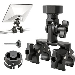 Starlink Mount for Starlink Mini, Dual-Clamp Starlink Mini Pole Mount Kit for RV Ladder & Roof Rack, Lightweight Aluminum & Nylon Starlink Mini RV Mount with 1/4"-20 for Camping Van Boat in Saudi Arabia