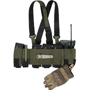Low-Vis Chest Harness,Lightweight Elastic Rig Cummerbund | 500D nylon, 9 elastic pockets, X shoulder harness, concealled carry in Saudi Arabia