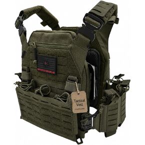 Modular Tactical Vest – 1000D Nylon, Quick Release, MOLLE, Adjustable | Training Airsoft, & Fitness Vest in Saudi Arabia