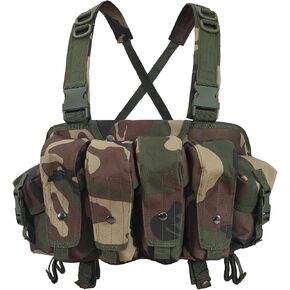 Tactical Chest Rig for Airsoft - AK Chest Rig -Adjustable Tactical Outdoor Hunting Chest Rig with Mag Pouches in Saudi Arabia