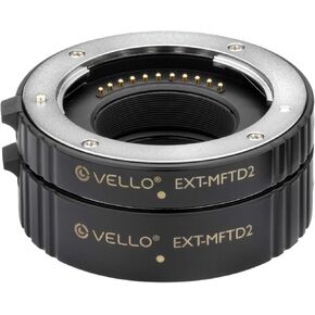 Vello EXT-MFTD2 Auto Extension Tube Set for Micro 4/3 Mounts and Lenses in Saudi Arabia