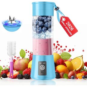 2026 Newly Upgraded Portable Smoothie Blender - Personal Travel Blender | Small Blender 13 Oz Juice Cup BAP Free, 20,000Rpm Speed Powerful Blending, 6 Blades Freshly Squeezed Juice in Sports/Office in Saudi Arabia