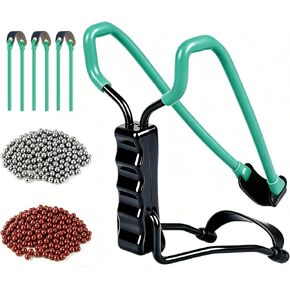 SQLWYLAT Professional Slingshot Hunting Set with Wrist Support, 6 Extra Rubber Bands, Heavy Duty Slingshot for Outdoor Hunting, Target Practice in Saudi Arabia